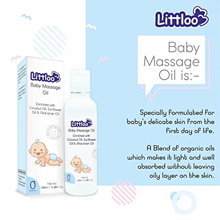 Littloo Littloo Littloo Baby Massage Oil 200Ml Littloo Littloo Littloo Baby Massage Oil 200Ml